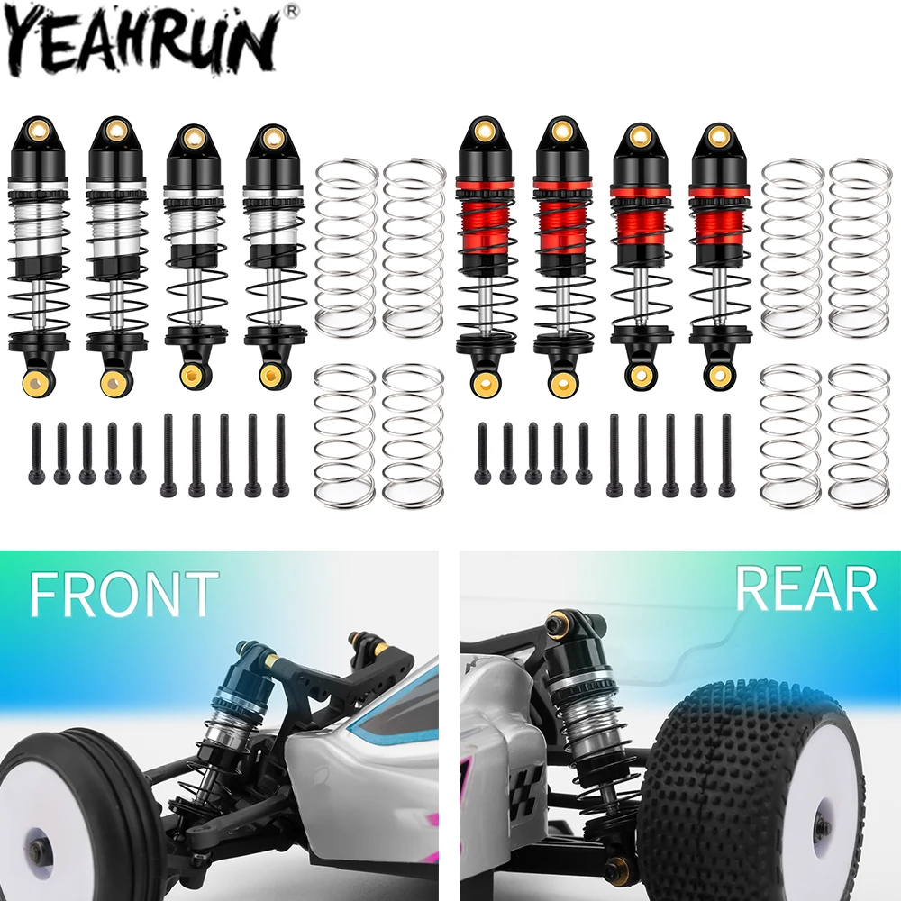 YEAHRUN 4Pcs Alu Alloy Front Rear Shock Absorber Damper for Lo-si 1/24 Micro-B 2WD Buggy Upgrade Parts
YEAHRUN 4Pcs Alu Alloy Front Rear Shock Absorber Damper for Lo-si 1/24 Micro-B 2WD Buggy Upgrade Parts
