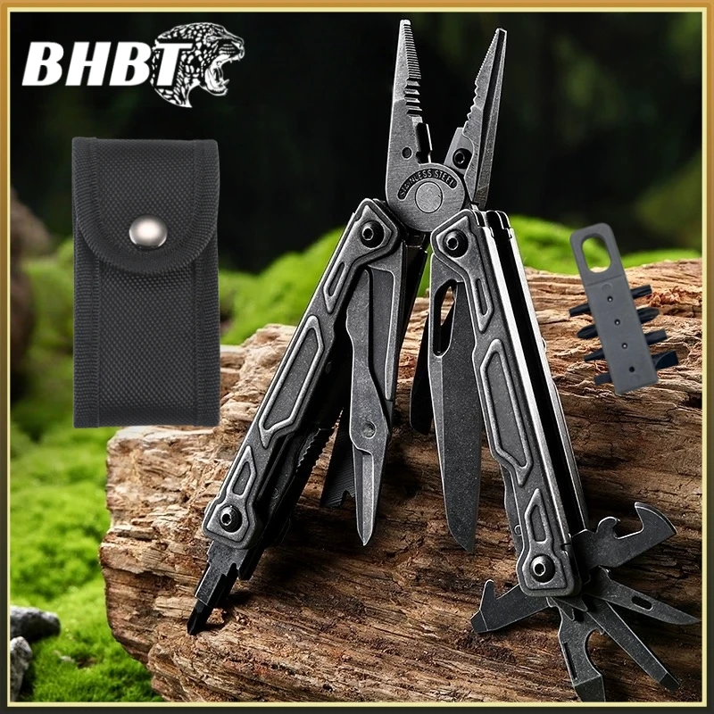 BHBT NEW 27-IN-1 Multitool Pliers Pocket Knife EDC Portable Outdoor Camping Survival Multi Functional Tool With Bits
BHBT NEW 27-IN-1 Multitool Pliers Pocket Knife EDC Portable Outdoor Camping Survival Multi Functional Tool With Bits