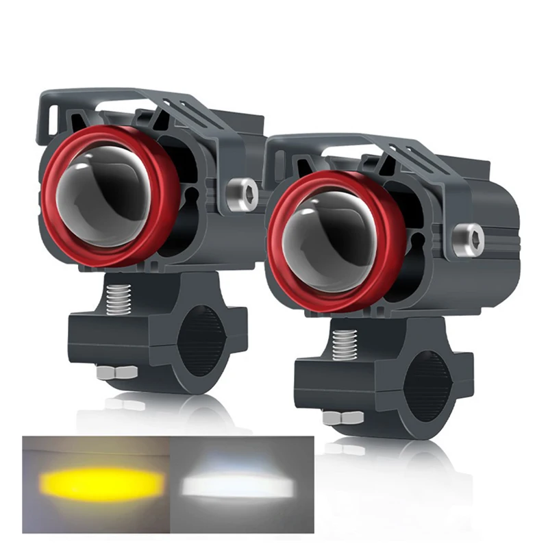 Two-color yellow/white motorcycle auxiliary LED spotlight front/rear headlights IP67 waterproof 3800LM 70W pedal lights
Two-color yellow/white motorcycle auxiliary LED spotlight front/rear headlights IP67 waterproof 3800LM 70W pedal lights