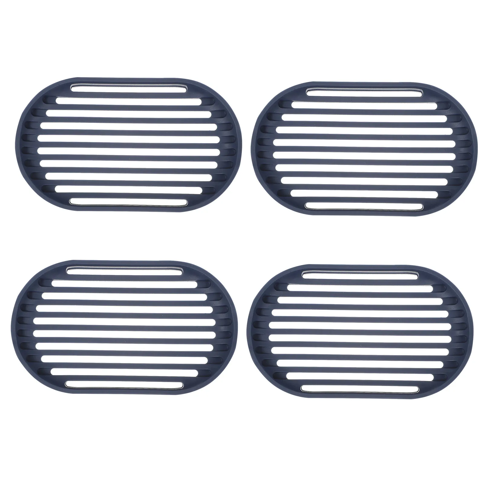 4Pcs Kitchen Soap Tray Tpe Made Drain Rack for Soap Bar Keeps Countertop Tidy Fast Drying Design Bathroom Accessories Set
4Pcs Kitchen Soap Tray Tpe Made Drain Rack for Soap Bar Keeps Countertop Tidy Fast Drying Design Bathroom Accessories Set