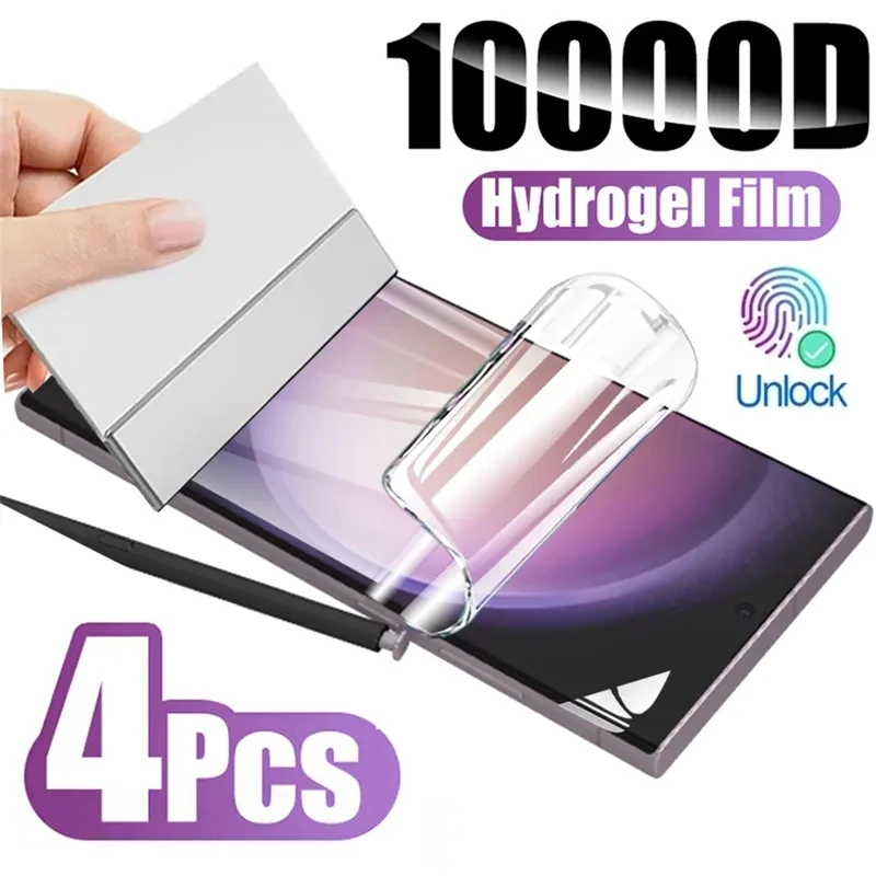 4Pcs Hydrogel Film for Samsung S23 S21 S22 Ultra S8 S9 S10 Plus S20 FE Screen Protector for Galaxy Note 20 Ultra 9 10 Plus S10E
4Pcs Hydrogel Film for Samsung S23 S21 S22 Ultra S8 S9 S10 Plus S20 FE Screen Protector for Galaxy Note 20 Ultra 9 10 Plus S10E