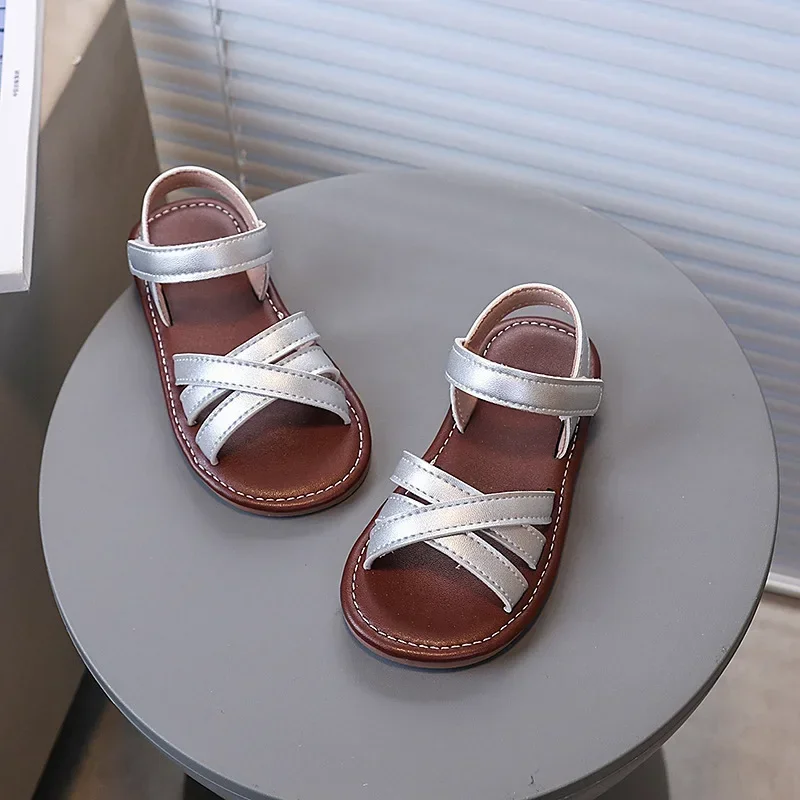 Girls Beach Shoes Korean Style Soild Color 2025 Summer New Kids Princess Shoes Non-slip Soft Sole Girls Sandals Open Toes Sweet
Girls Beach Shoes Korean Style Soild Color 2025 Summer New Kids Princess Shoes Non-slip Soft Sole Girls Sandals Open Toes Sweet