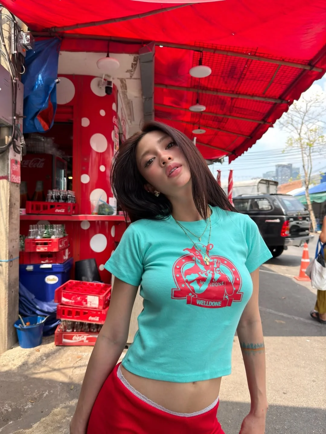 Yuxiao Tu American Style Hot Girl Short Sleeve Slim Fit T-Shirt Women Summer New Milk Cow Graffiti Short Length Age Reduction...
Yuxiao Tu American Style Hot Girl Short Sleeve Slim Fit T-Shirt Women Summer New Milk Cow Graffiti Short Length Age Reduction...