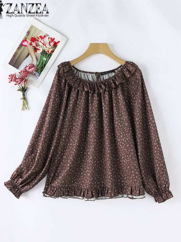 ZANZEA 2025 Summer Women Bohemain Floral Printed Blouse Fashion Long Sleeve Tops Ruffles Round Neck Tunics Holiday Korean Blusas
ZANZEA 2025 Summer Women Bohemain Floral Printed Blouse Fashion Long Sleeve Tops Ruffles Round Neck Tunics Holiday Korean Blusas