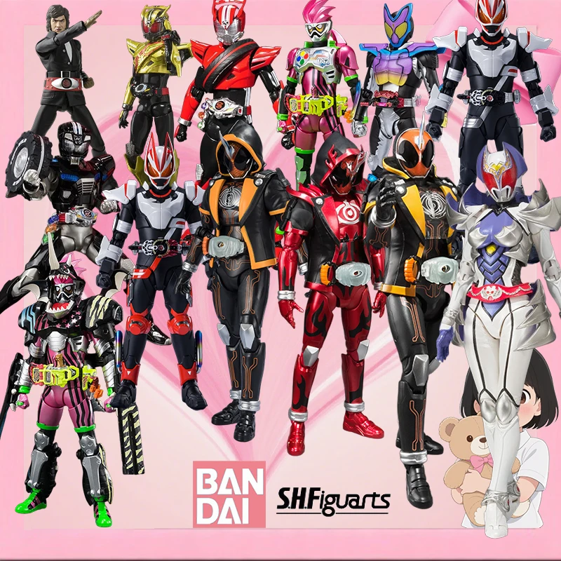 Bandai Genuine Kamen Rider SHF Series Ridelone, Junglaider, Magma Chaser, Trychaser 2000 Anime Action Figure Toys For Boys 
Bandai Genuine Kamen Rider SHF Series Ridelone, Junglaider, Magma Chaser, Trychaser 2000 Anime Action Figure Toys For Boys