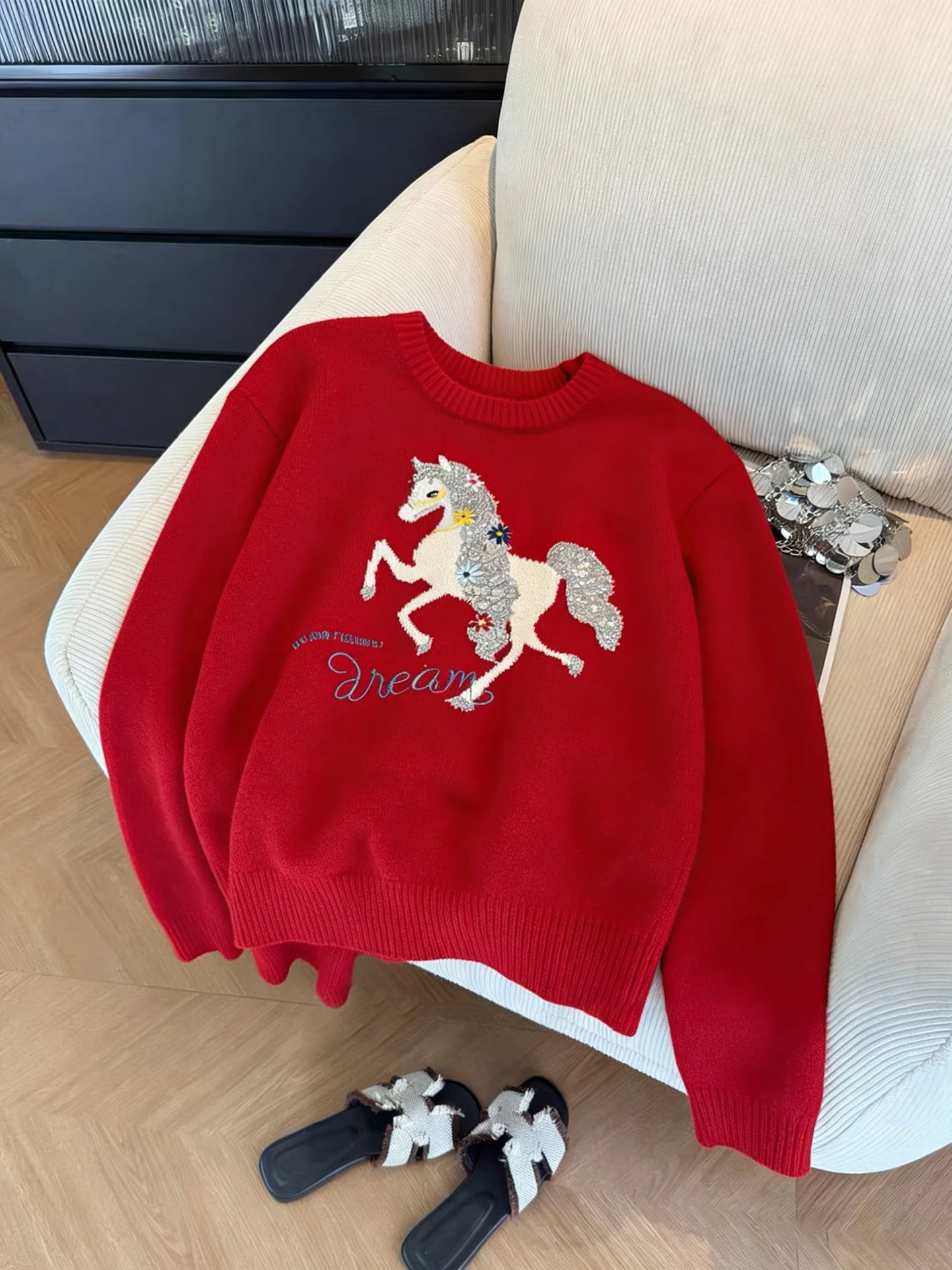 Красный вязаный свитер Cisas, повседневный, с узором, для многослойных образов, весна-осень, высококачественный, универсальный, комфортный, для женщин...
Красный вязаный свитер Cisas, повседневный, с узором, для многослойных образов, весна-осень, высококачественный, универсальный, комфортный, для женщин...