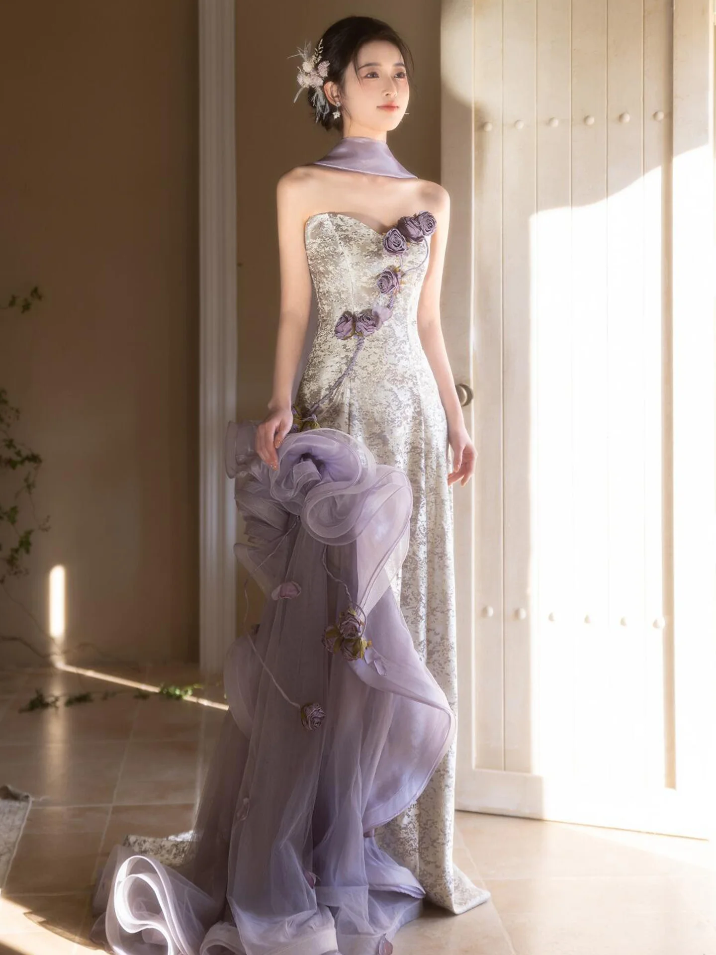 Purple Evening Gown Women's 2026 New High-End Luxury Wedding Dr Engagement Par Robe Sweet Sle Floral Handmade Mid-Waist
Purple Evening Gown Women's 2026 New High-End Luxury Wedding Dr Engagement Par Robe Sweet Sle Floral Handmade Mid-Waist