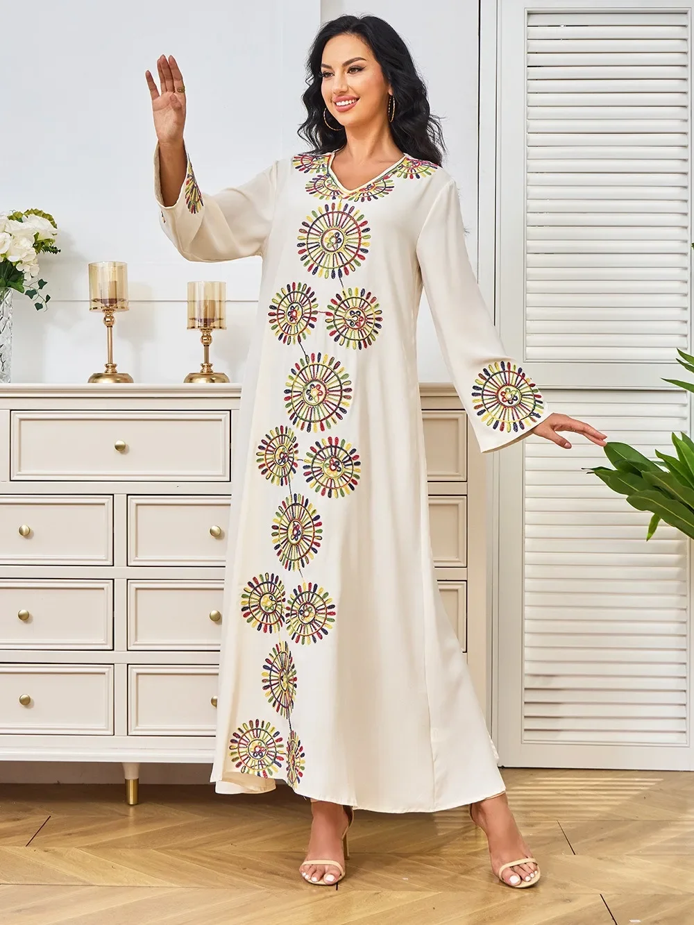Arab Long Robe Eid Muslim Party Dress for Women Ramadan Embroidery Vestidos Morocco Dubai Abayas Kaftan Maxi Dresses Jalabiya
Arab Long Robe Eid Muslim Party Dress for Women Ramadan Embroidery Vestidos Morocco Dubai Abayas Kaftan Maxi Dresses Jalabiya