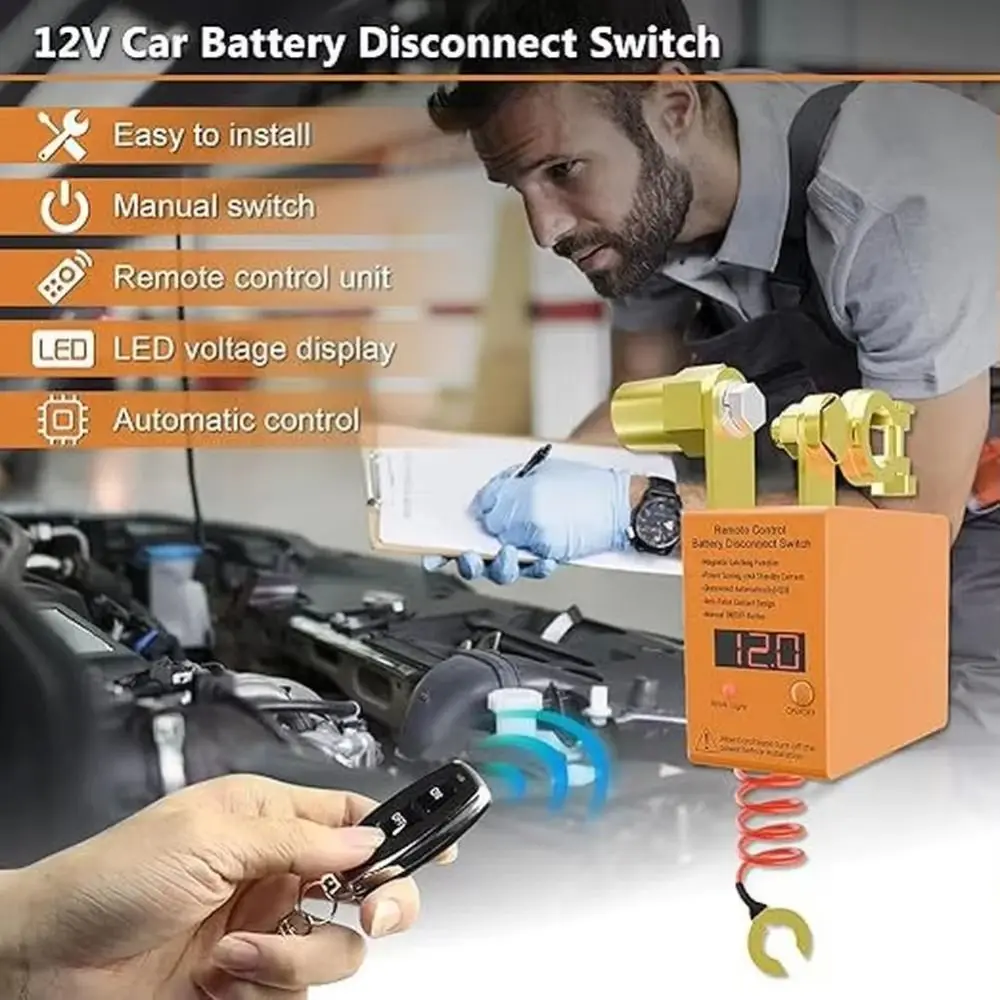 12 V 240 A Remote Control Battery Disconnect Switch Smart Voltage Monitoring Remote Controlled Automatic Power Shut Off Switch
12 V 240 A Remote Control Battery Disconnect Switch Smart Voltage Monitoring Remote Controlled Automatic Power Shut Off Switch