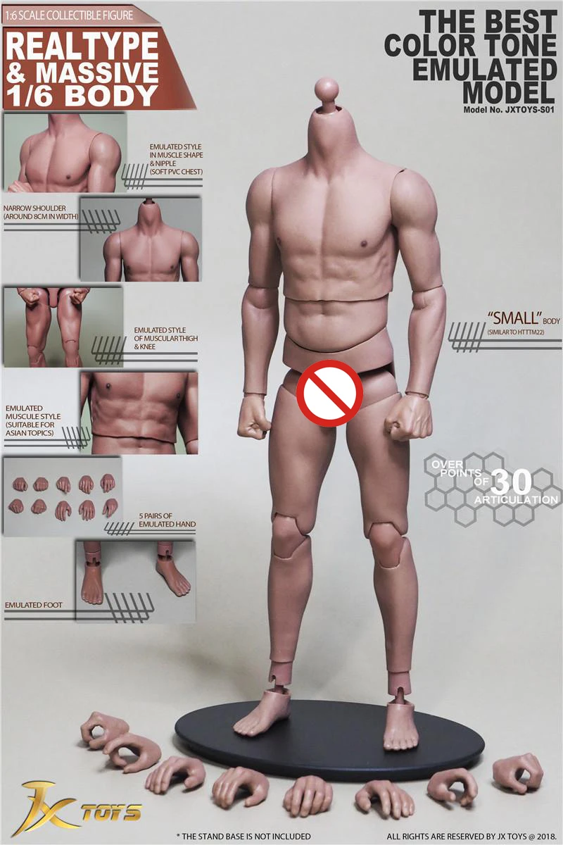 14pcs Jxtoys Jxs01 1/6 Male Body Asian Strong Muscular Body Military Combat Body Model 12"Action Figure Model Hobby Collection
14pcs Jxtoys Jxs01 1/6 Male Body Asian Strong Muscular Body Military Combat Body Model 12"Action Figure Model Hobby Collection