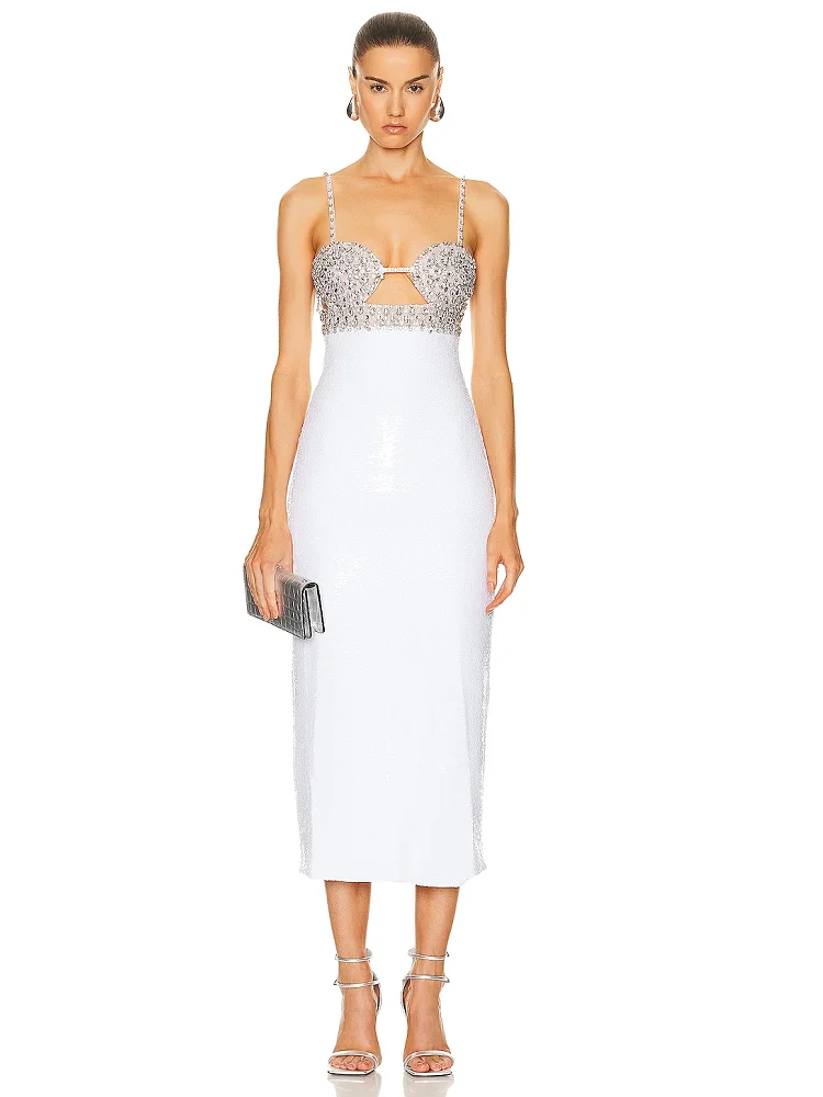 2024 Summer New High-end Temperament Sequins + Rhinestone Dress Banquet Host Annual Performance Dress
2024 Summer New High-end Temperament Sequins + Rhinestone Dress Banquet Host Annual Performance Dress