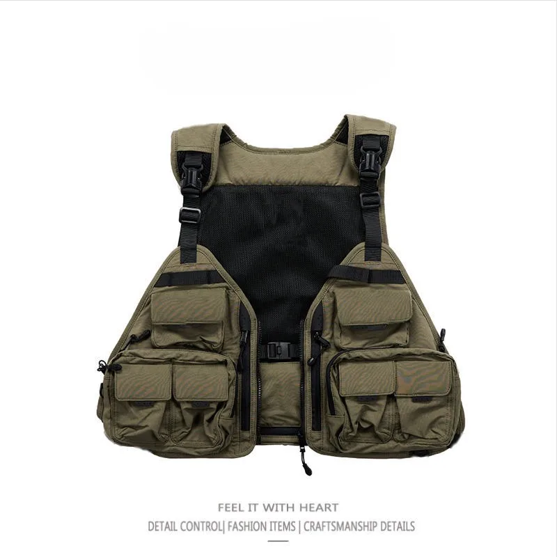 Outdoor mesh vest men's and women's tooling mountaineering leisure pockets photography fishing vest breathable function vest
Outdoor mesh vest men's and women's tooling mountaineering leisure pockets photography fishing vest breathable function vest