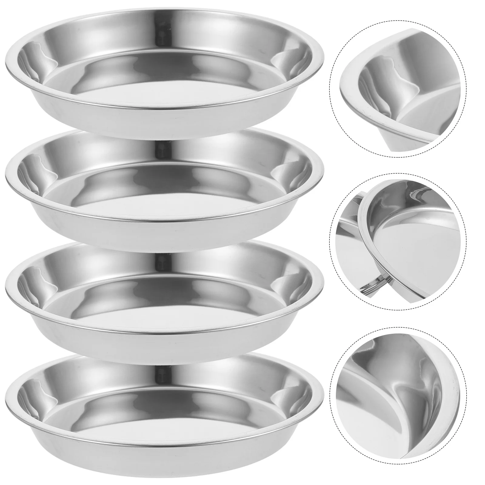 4Pcs Stainless Cat Bowls Wear-Resistant Shallow Design Household Kitten Food Water Bowls Metal Pet Basins Convenient Kitten Bowl
4Pcs Stainless Cat Bowls Wear-Resistant Shallow Design Household Kitten Food Water Bowls Metal Pet Basins Convenient Kitten Bowl