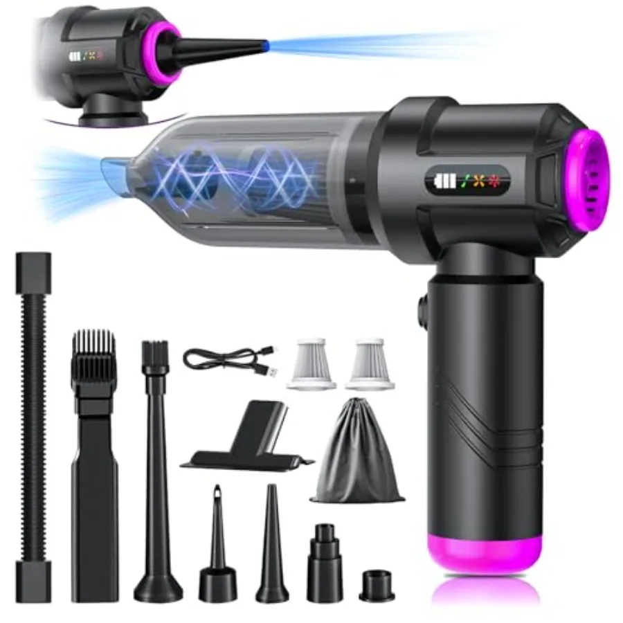 Cordless Vacuum Cleaner - 22000PA Handheld Car Vacuum 4-in-1 Portable Mini Air Duster Rechargeable 3-Speed Small Powerful Gadge
Cordless Vacuum Cleaner - 22000PA Handheld Car Vacuum 4-in-1 Portable Mini Air Duster Rechargeable 3-Speed Small Powerful Gadge