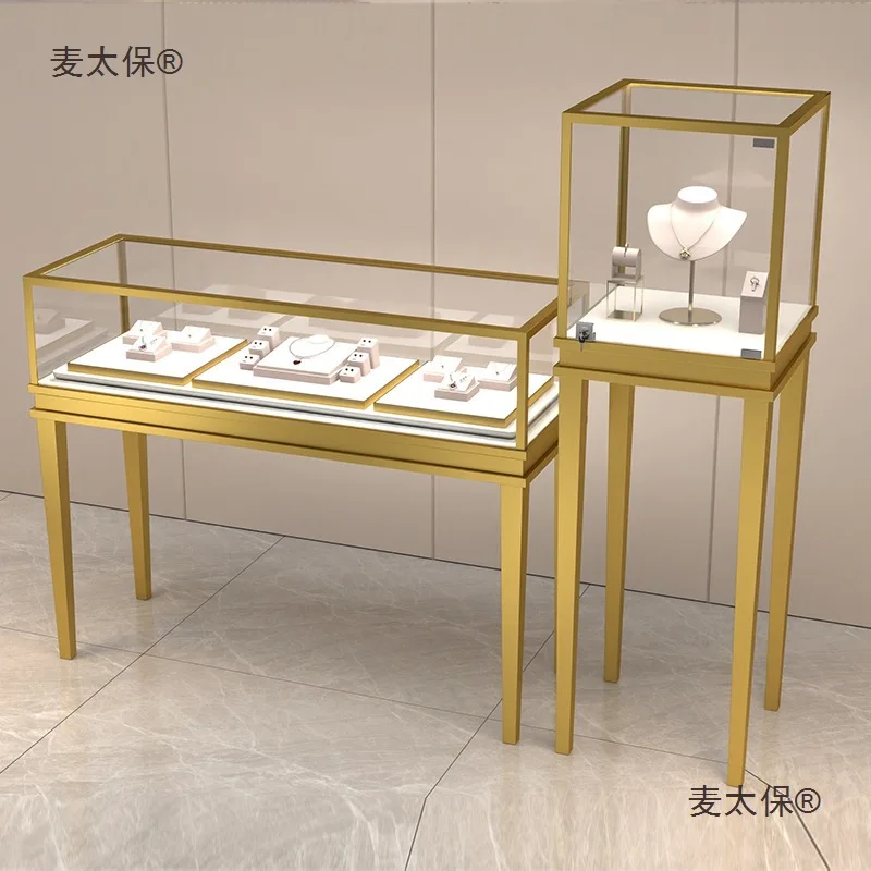 Custom. Stainless steel display rack jewelry jewelry showcase glasses jewelry counter showcase watch glass maitaibao
Custom. Stainless steel display rack jewelry jewelry showcase glasses jewelry counter showcase watch glass maitaibao