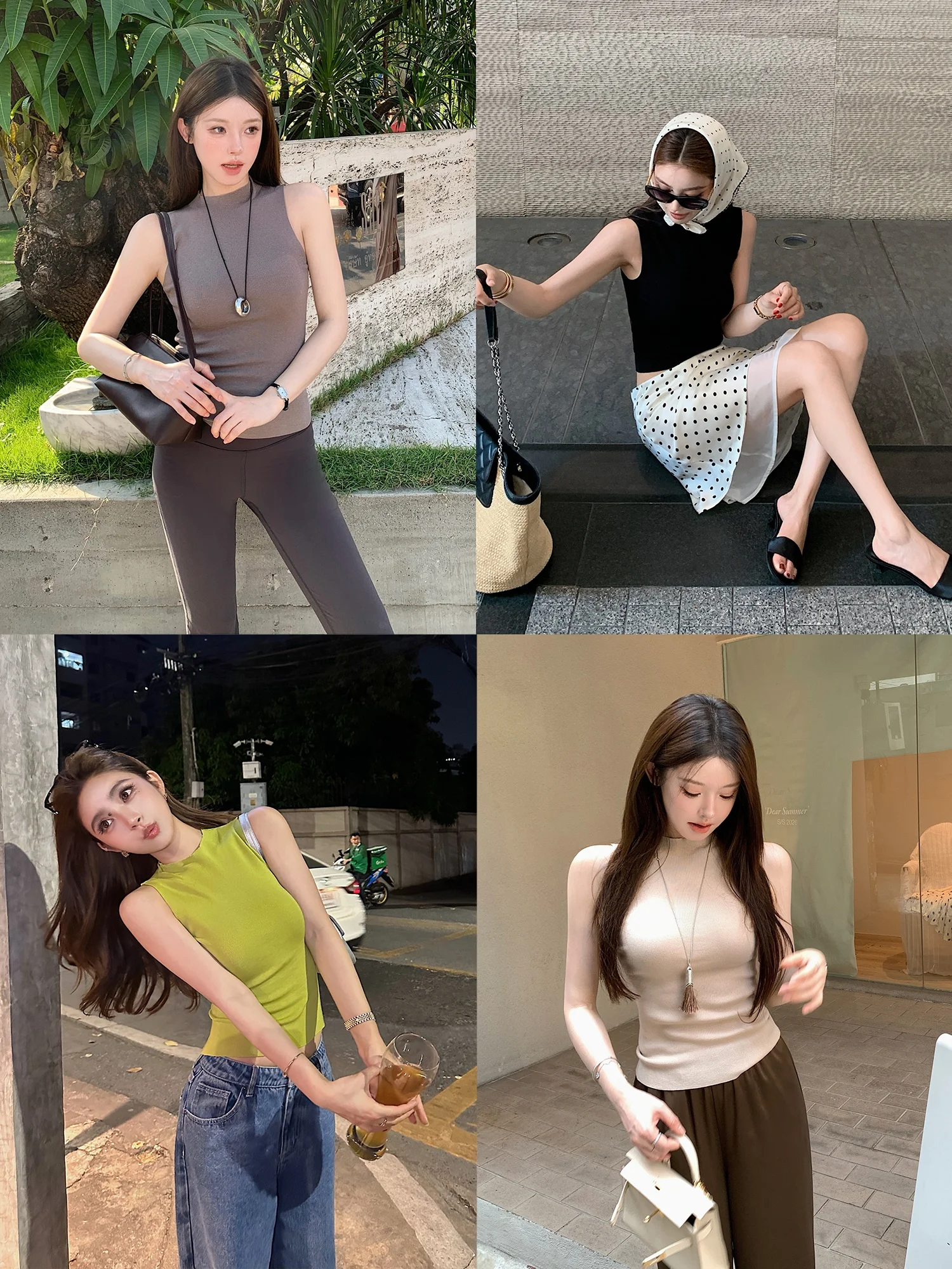 Lilylikes High-Neck Knitted Silk Rceler Cotton Slim Fit Vest Sleeveless Sweater Casual Style round Neckline Spring Collection
Lilylikes High-Neck Knitted Silk Rceler Cotton Slim Fit Vest Sleeveless Sweater Casual Style round Neckline Spring Collection