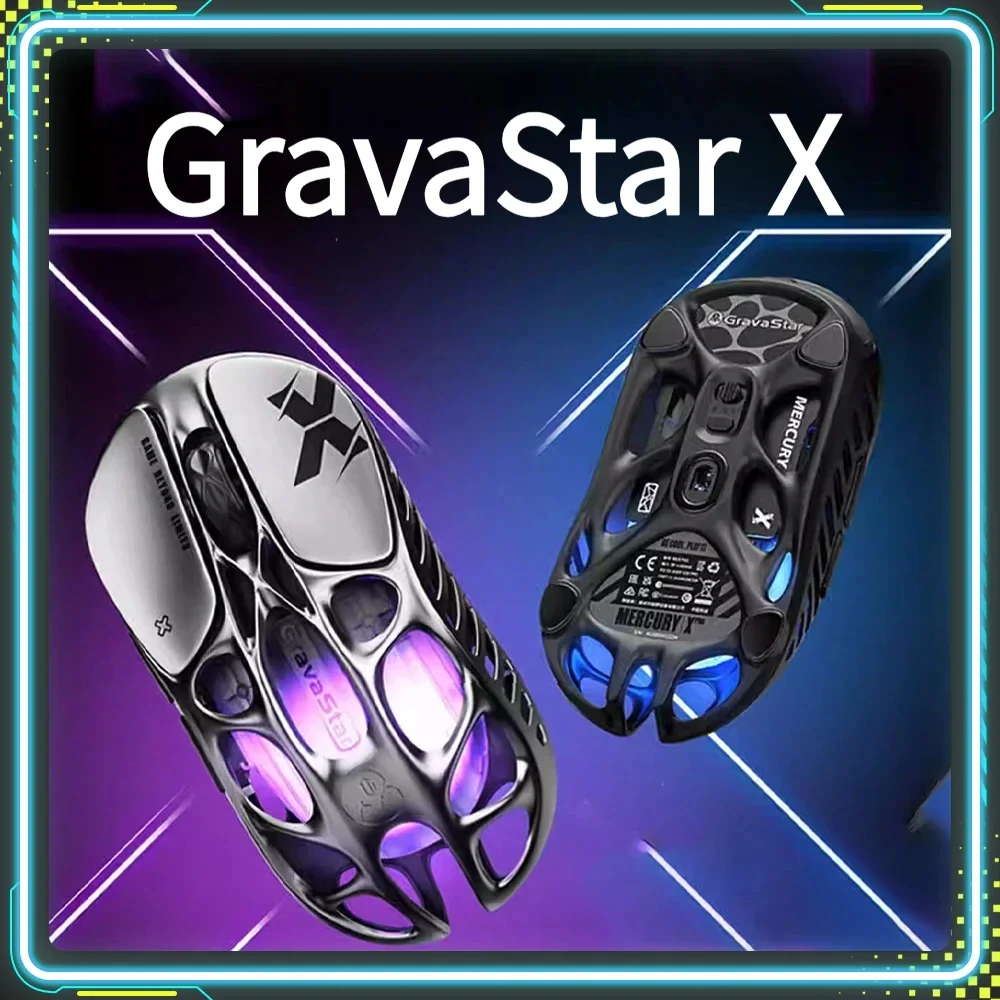 GravaStar Breaking Cocoon X/Xpro Wireless Gaming Mouse 8K 32000DPI PAW3950 Lightweight RGB Ergonomic Custom Mice PC Laptop Gifts
GravaStar Breaking Cocoon X/Xpro Wireless Gaming Mouse 8K 32000DPI PAW3950 Lightweight RGB Ergonomic Custom Mice PC Laptop Gifts