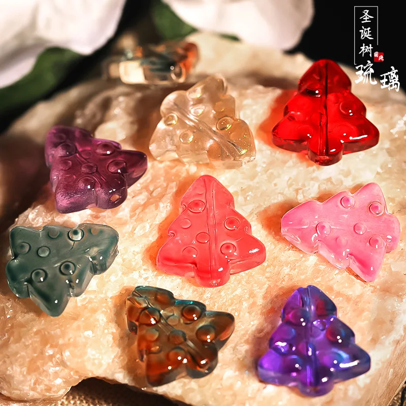 100PCS 15x16mm Transparent Christmas Tree Crystal Glass Beads Through Hole Glass Bead Handmade DIY Earrings Accessories Material
100PCS 15x16mm Transparent Christmas Tree Crystal Glass Beads Through Hole Glass Bead Handmade DIY Earrings Accessories Material