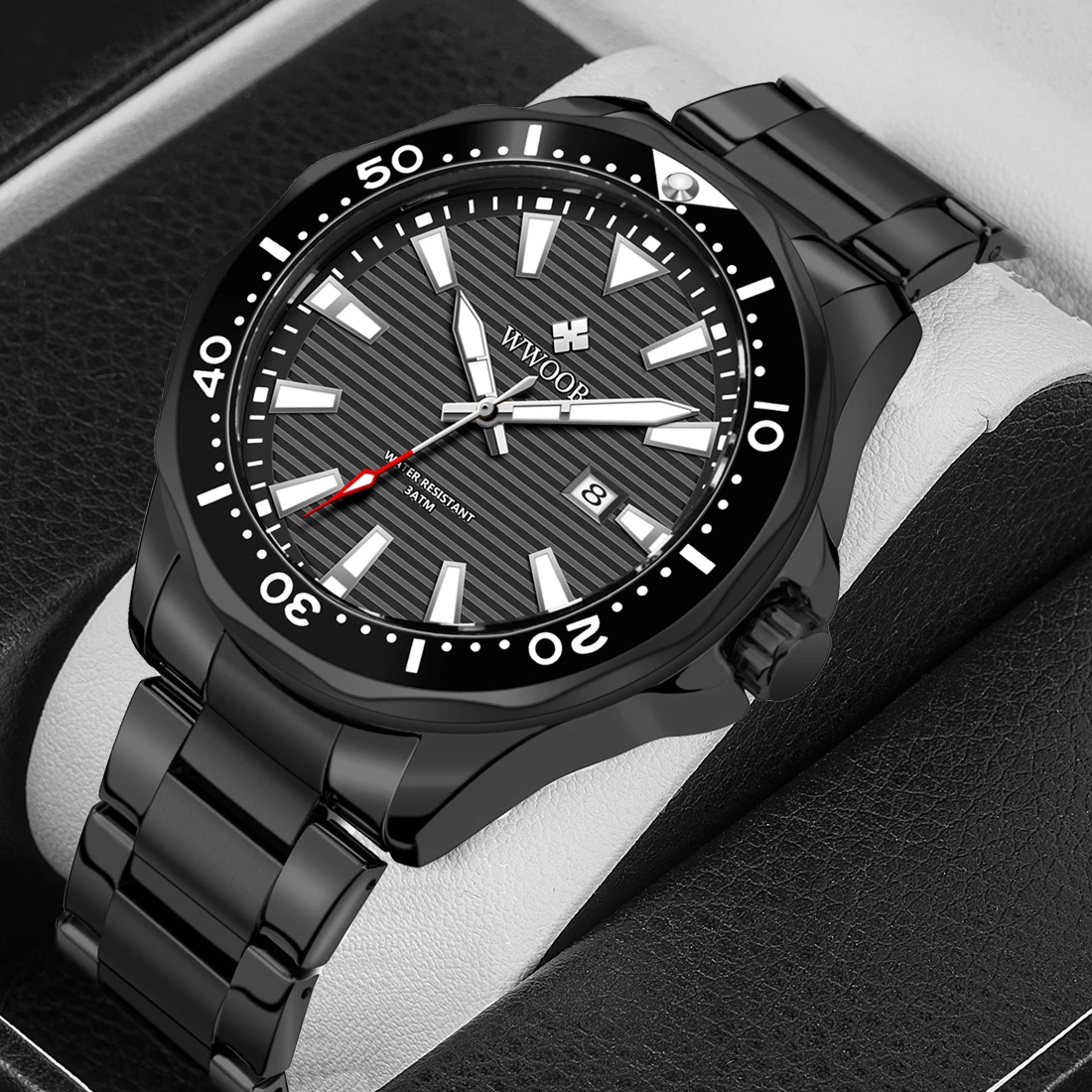 WWOOR Men's Watches Luxury Business Waterproof Quartz Wrist watch For Men Large Dial Sports Stainless Steel Luminous Male Watch
WWOOR Men's Watches Luxury Business Waterproof Quartz Wrist watch For Men Large Dial Sports Stainless Steel Luminous Male Watch
