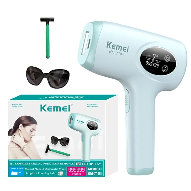 Kemei IPL Hair Removal with Ice Cooling Care Function for Women Laser Epilator Permanent 999,999 Flashes Painless Hair Remover
Kemei IPL Hair Removal with Ice Cooling Care Function for Women Laser Epilator Permanent 999,999 Flashes Painless Hair Remover