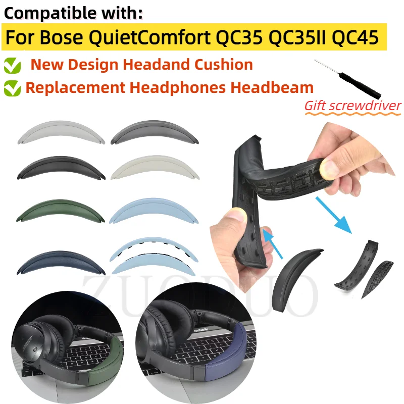 Removeable Headband For BOSE Quiet Comfort QC35 QC35II QC45 QC Headphones Replacement New Design Headand Cushion
Removeable Headband For BOSE Quiet Comfort QC35 QC35II QC45 QC Headphones Replacement New Design Headand Cushion
