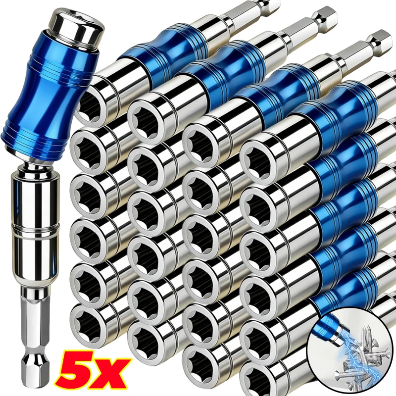 Hex Shank Magnetic Screwdriver Bit Holder Magnetic Drill Bit Swiveling Holder Extension Rod Quick Release Extension Adapter Tool
Hex Shank Magnetic Screwdriver Bit Holder Magnetic Drill Bit Swiveling Holder Extension Rod Quick Release Extension Adapter Tool
