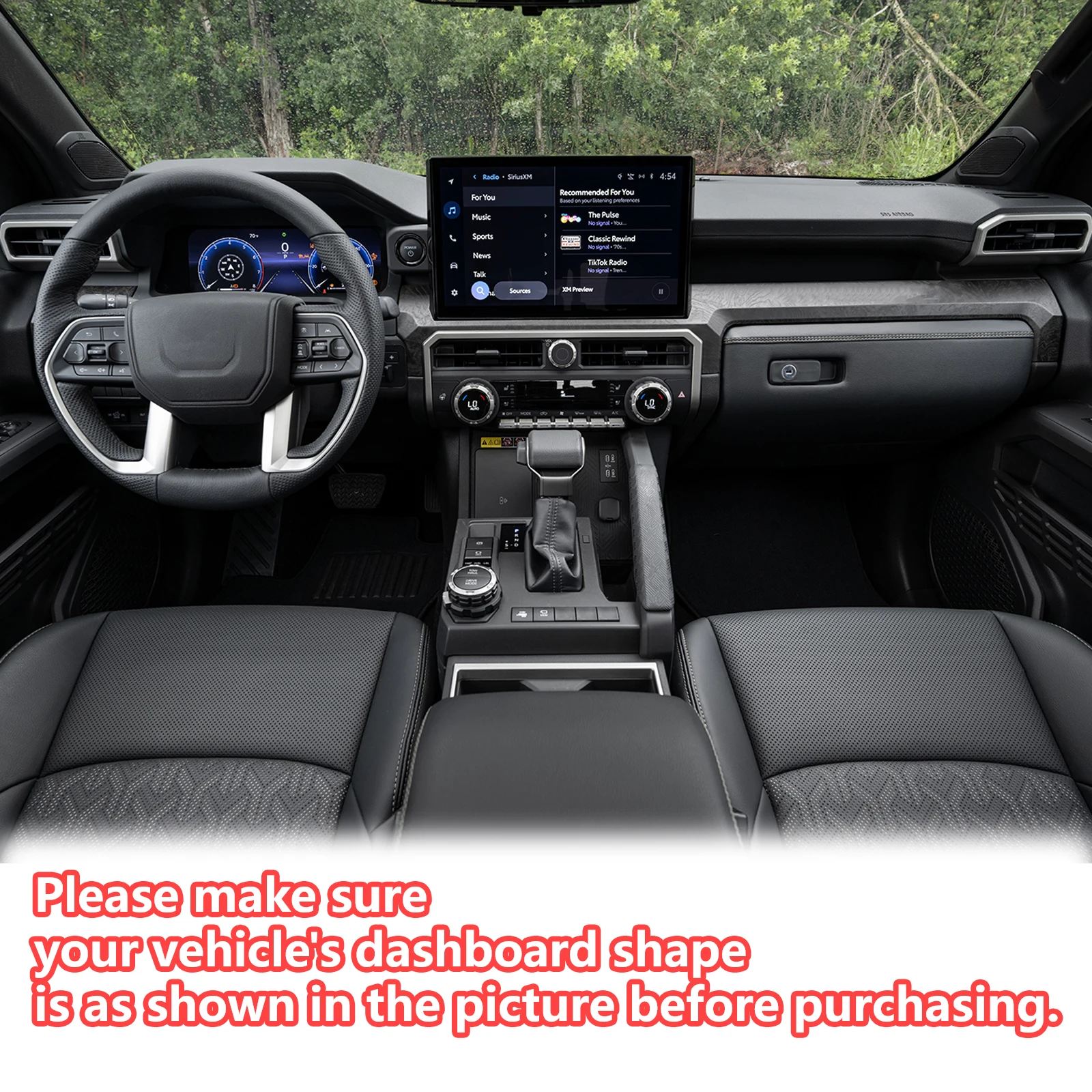 Carpet Dashboard Cover Sun Dash Shade Dash Cover Board Fit For Toyota Tacoma 2024 2025 N400 Anti-Sun Mat Dashmat Cap Black
Carpet Dashboard Cover Sun Dash Shade Dash Cover Board Fit For Toyota Tacoma 2024 2025 N400 Anti-Sun Mat Dashmat Cap Black
