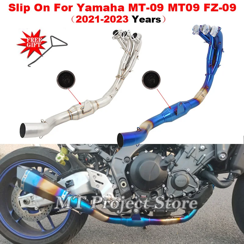 For Yamaha MT-09 MT09 FZ 09 XSR900 XSR 900 2021 2022 2023 Motorcycle Exhaust Systems Front Link Pipe Connecting 51mm Muffler
For Yamaha MT-09 MT09 FZ 09 XSR900 XSR 900 2021 2022 2023 Motorcycle Exhaust Systems Front Link Pipe Connecting 51mm Muffler