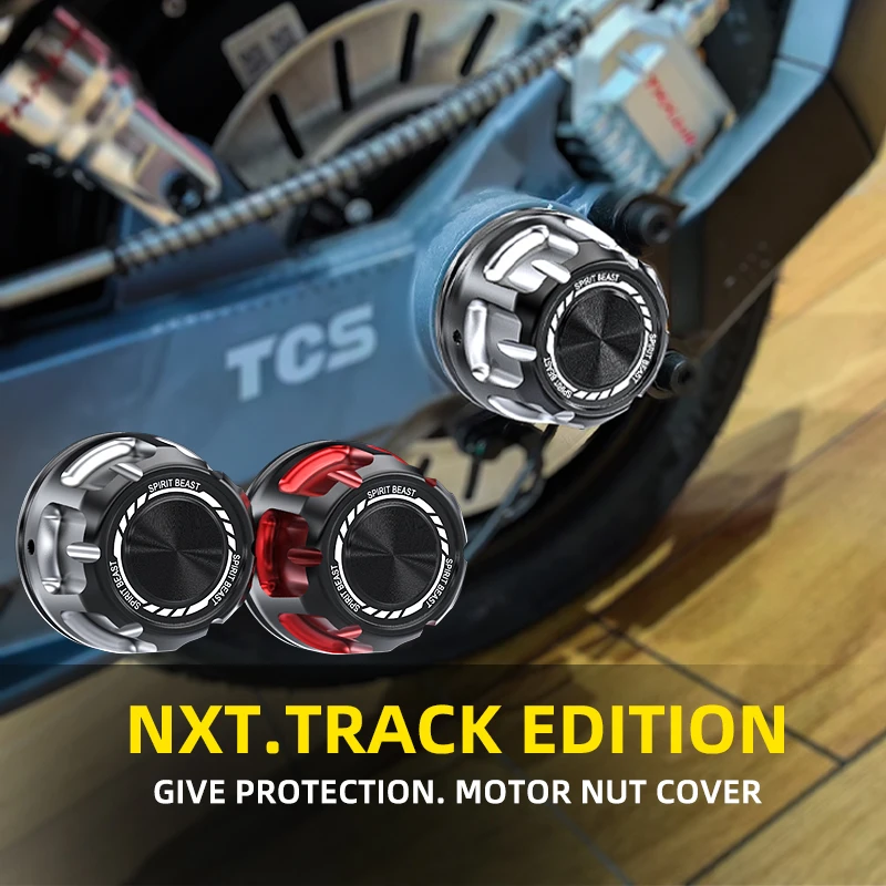 Spirit beast is suitable for NIUNXT track version motor nut cover dust cover sheath of rear axle of electric vehicle.
Spirit beast is suitable for NIUNXT track version motor nut cover dust cover sheath of rear axle of electric vehicle.