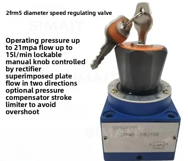 2FRM5-31B Hydraulic Two-way Flow Speed Regulating Valve 0.2Q/0.6Q/1.2Q/3Q Pressure Relief Flow Control Valve
2FRM5-31B Hydraulic Two-way Flow Speed Regulating Valve 0.2Q/0.6Q/1.2Q/3Q Pressure Relief Flow Control Valve
