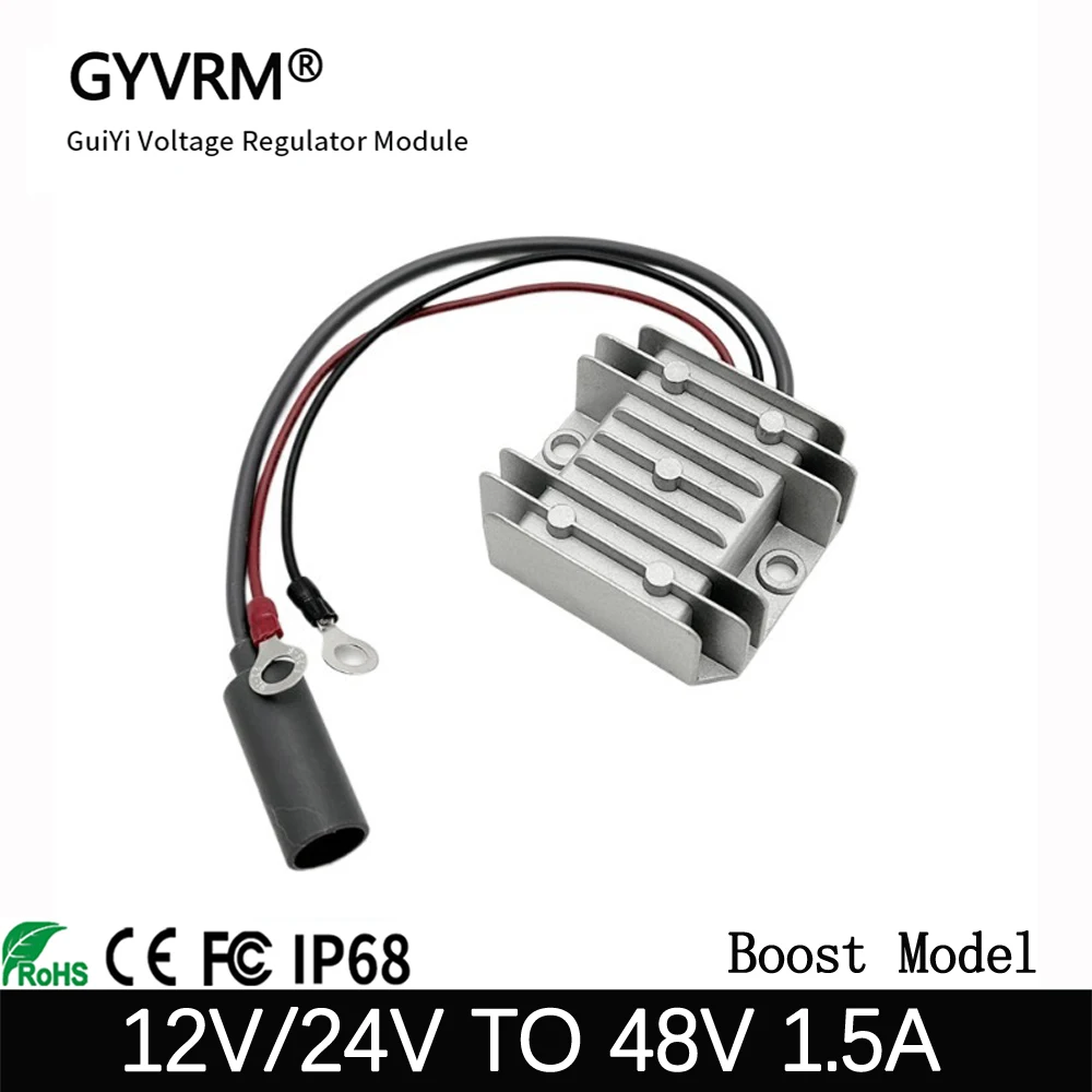Convertidor de corriente CC, Cable adaptador de regulador de voltaje elevador de 12V, 24V a 48V, 1,5a, con entrada de Terminal t
Convertidor de corriente CC, Cable adaptador de regulador de voltaje elevador de 12V, 24V a 48V, 1,5a, con entrada de Terminal t