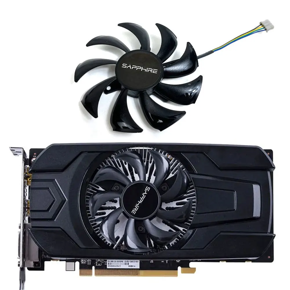 NEW GA91S2M 85MM 4PIN RX 460 GPU Original FAN,For Sapphire RX 460、Sapphire RX 550 Graphics card cooling fan
NEW GA91S2M 85MM 4PIN RX 460 GPU Original FAN,For Sapphire RX 460、Sapphire RX 550 Graphics card cooling fan