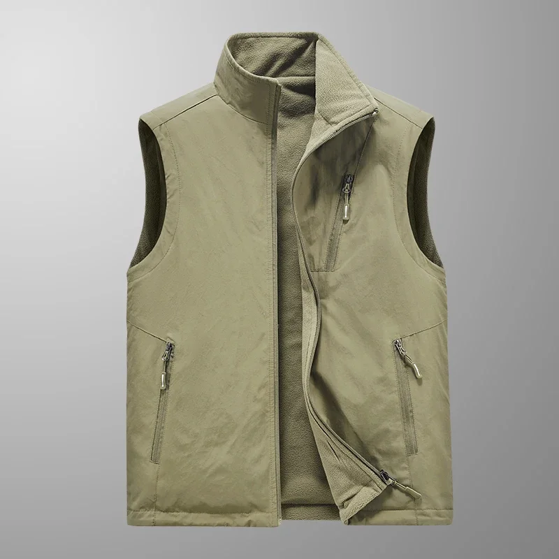 New Autumn and Winter Thin Section Cotton Padded Vest Men's Jacket Loose Casual Wind Lightweight Jacket Pocket Zipper
New Autumn and Winter Thin Section Cotton Padded Vest Men's Jacket Loose Casual Wind Lightweight Jacket Pocket Zipper