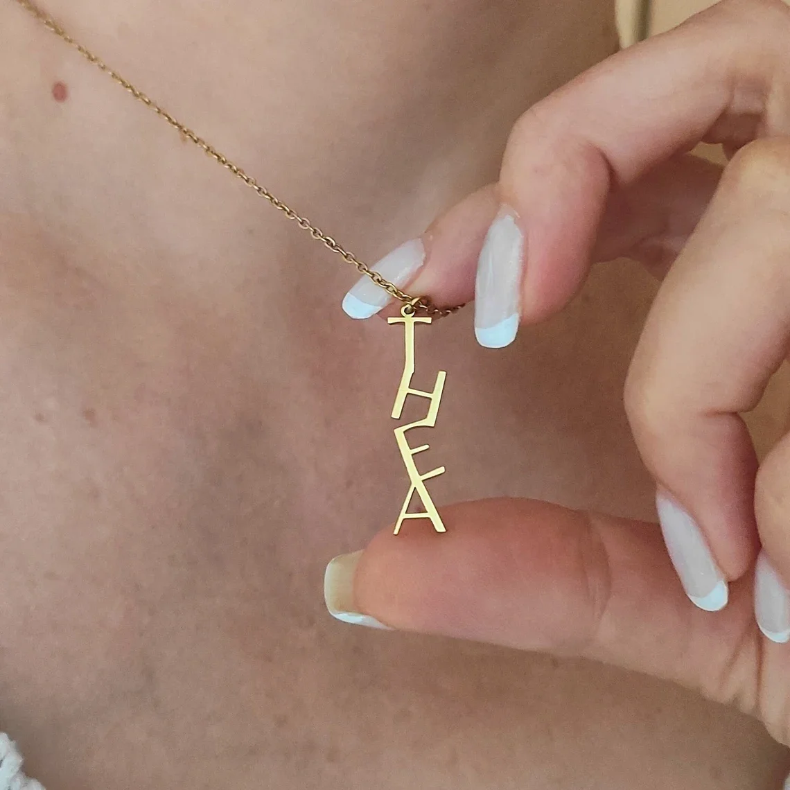 Personalized Vertical Name Necklace For Women Customized Capital Letter Name Letter Necklace Stainless Steel Jewelry Frienship
Personalized Vertical Name Necklace For Women Customized Capital Letter Name Letter Necklace Stainless Steel Jewelry Frienship