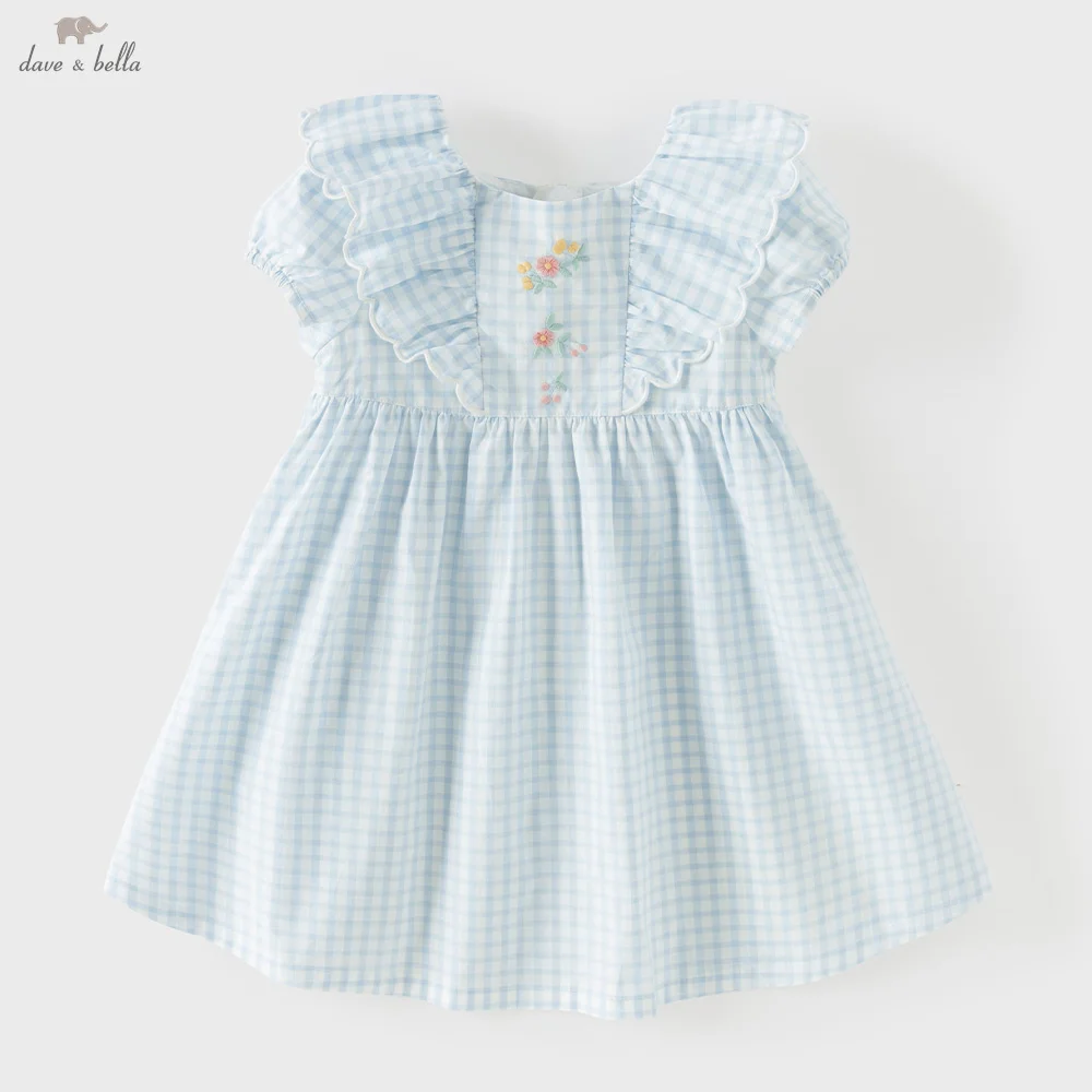 Dave Bella Girl Pure Cotton Dress Elegant Blue Summer Children Clothes Baby Dress Sweet Charm Party Fashion Princess DB2261267
Dave Bella Girl Pure Cotton Dress Elegant Blue Summer Children Clothes Baby Dress Sweet Charm Party Fashion Princess DB2261267