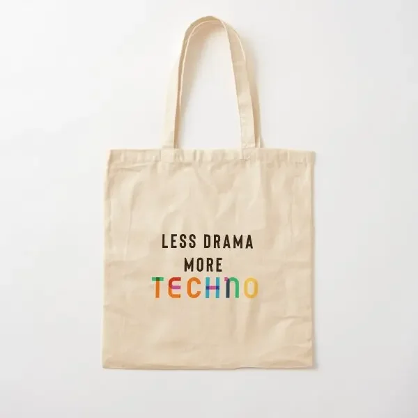 Less Drama More Techno Cotton Canvas Bag Reusable Designer Travel Grocery Fashion Tote Printed Foldable Casual Women Shopper
Less Drama More Techno Cotton Canvas Bag Reusable Designer Travel Grocery Fashion Tote Printed Foldable Casual Women Shopper