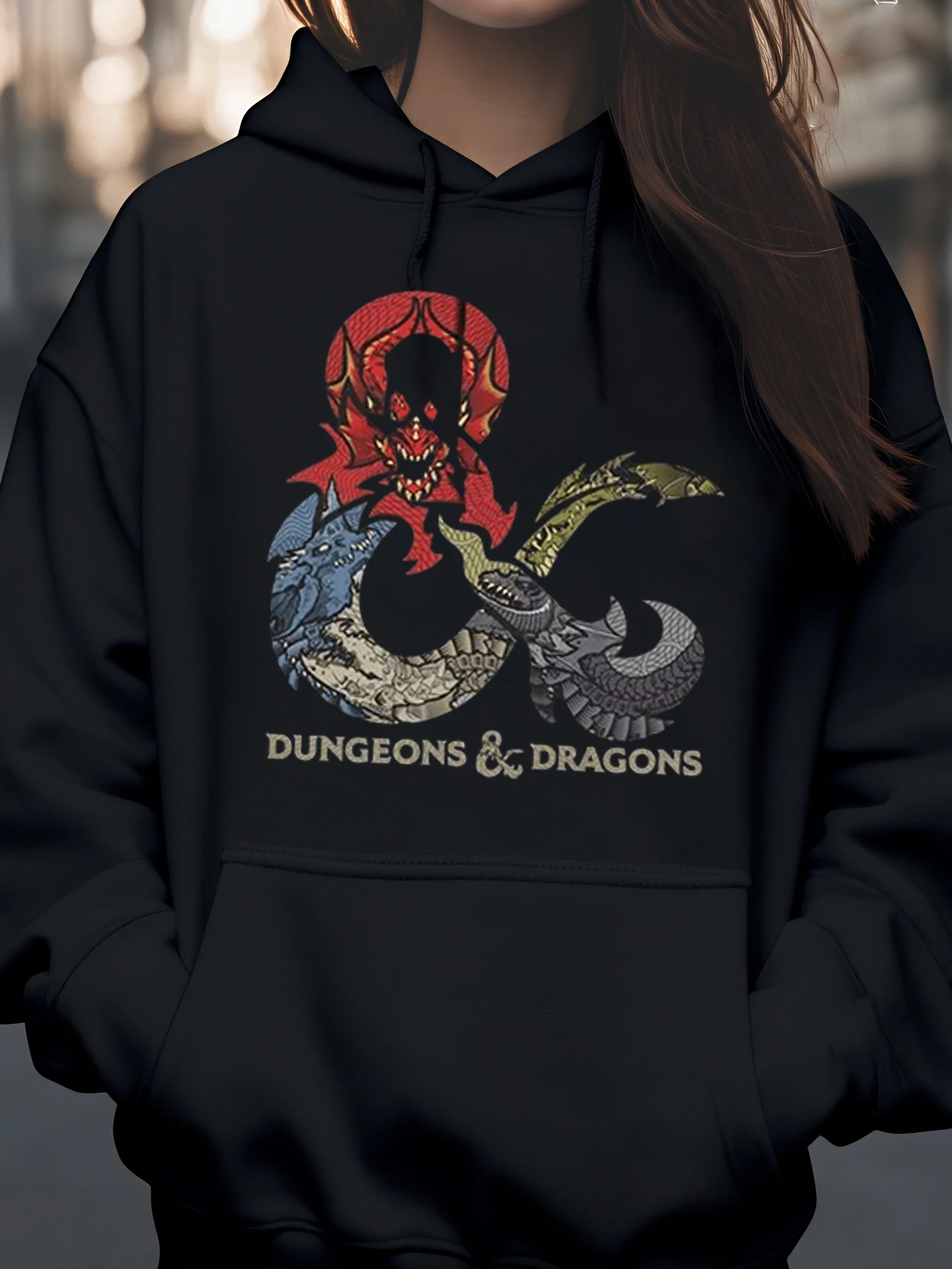 Толстовка с логотипом Dragon and Dungeons на Хэллоуин, фантазийная игровая одежда для взрослых
Толстовка с логотипом Dragon and Dungeons на Хэллоуин, фантазийная игровая одежда для взрослых
