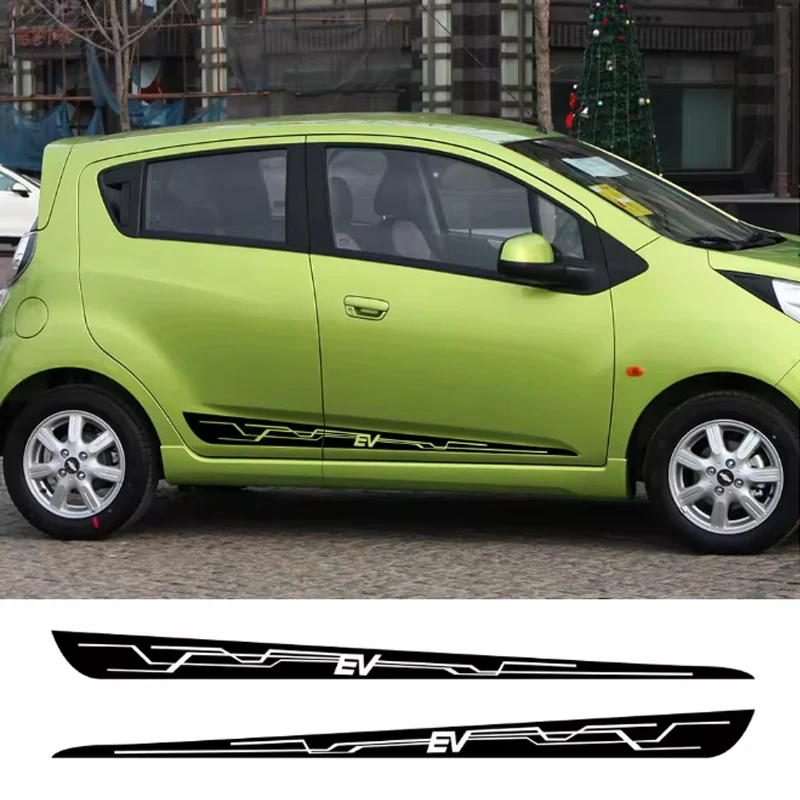 Для Chevrolet Spark EV: Комплект из 2 наклеек на боковые двери автомобиля, виниловые пленки-декали, графика для спортивного стайлинга авто
Для Chevrolet Spark EV: Комплект из 2 наклеек на боковые двери автомобиля, виниловые пленки-декали, графика для спортивного стайлинга авто