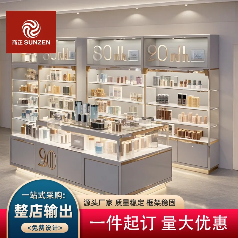 Customized. Cosmetics Display Cabinet Shopping Mall Display Display Cabinet with Light Makeup Display Shelf Container Sta
Customized. Cosmetics Display Cabinet Shopping Mall Display Display Cabinet with Light Makeup Display Shelf Container Sta