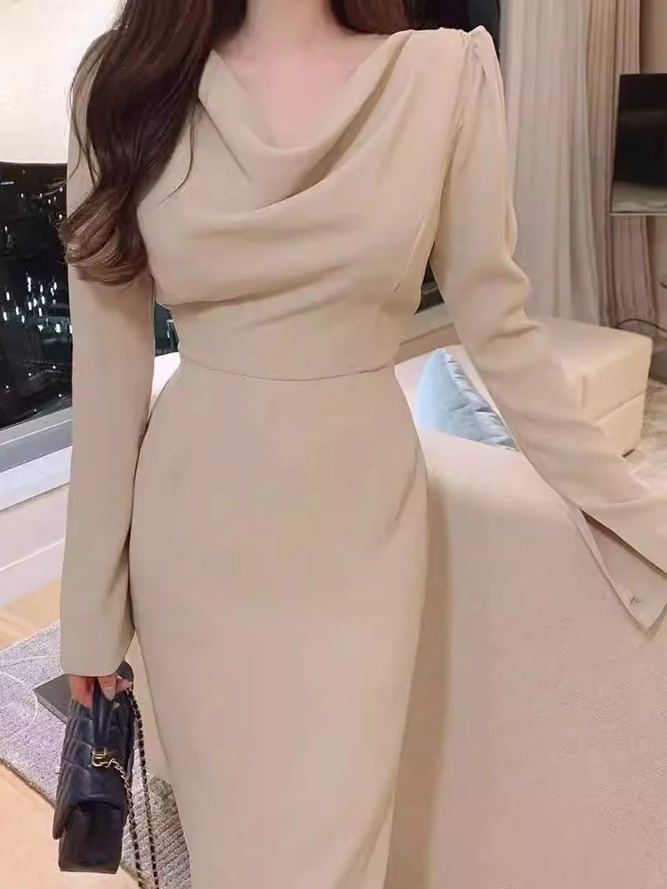 Chic Spring 2024 Women's Long Sve Gown with Slit And Belt High Waist A-Line Dr Korean Sle Pure Color Commute Dr
Chic Spring 2024 Women's Long Sve Gown with Slit And Belt High Waist A-Line Dr Korean Sle Pure Color Commute Dr