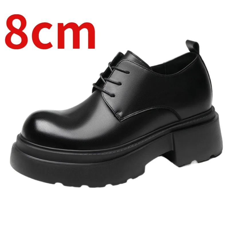 8cm Genuine Leather Comfortable Breathable Thick Platform Height Increasing Derby Shoes Wedding Dress Shoes for Men's Increased
8cm Genuine Leather Comfortable Breathable Thick Platform Height Increasing Derby Shoes Wedding Dress Shoes for Men's Increased