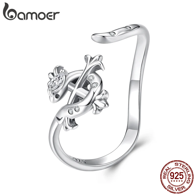 BAMOER 925 Sterling Silver Iris Snake Open Ring Cross CZ Curved Ring Adjustable Simple Fine Jewelry for Women Daily Decors
BAMOER 925 Sterling Silver Iris Snake Open Ring Cross CZ Curved Ring Adjustable Simple Fine Jewelry for Women Daily Decors