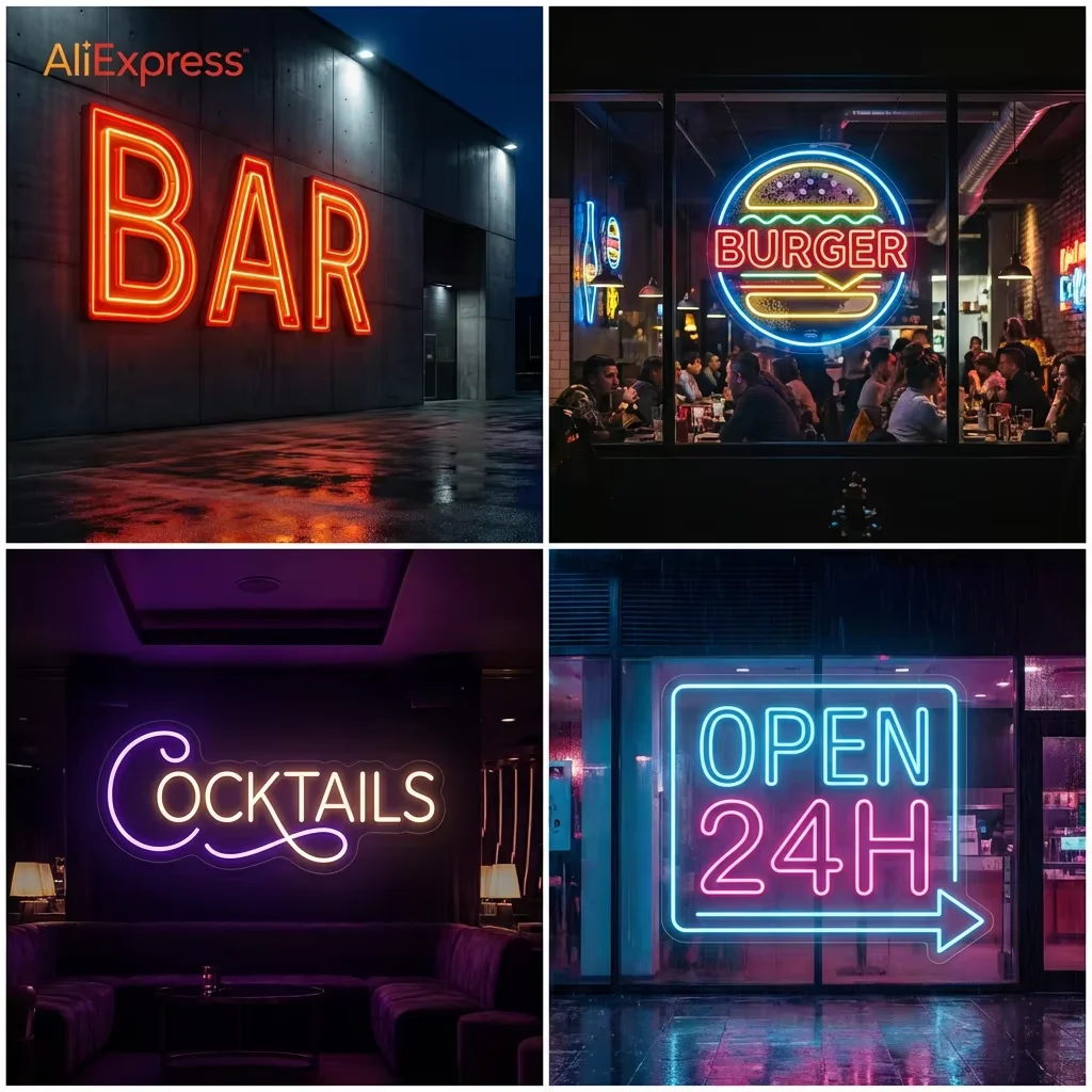 Custom LED Neon Sign Large Size Business Logo Commercial Grade Signage Restaurant Cafe Bar Office Storefront Decor Wall Light
Custom LED Neon Sign Large Size Business Logo Commercial Grade Signage Restaurant Cafe Bar Office Storefront Decor Wall Light