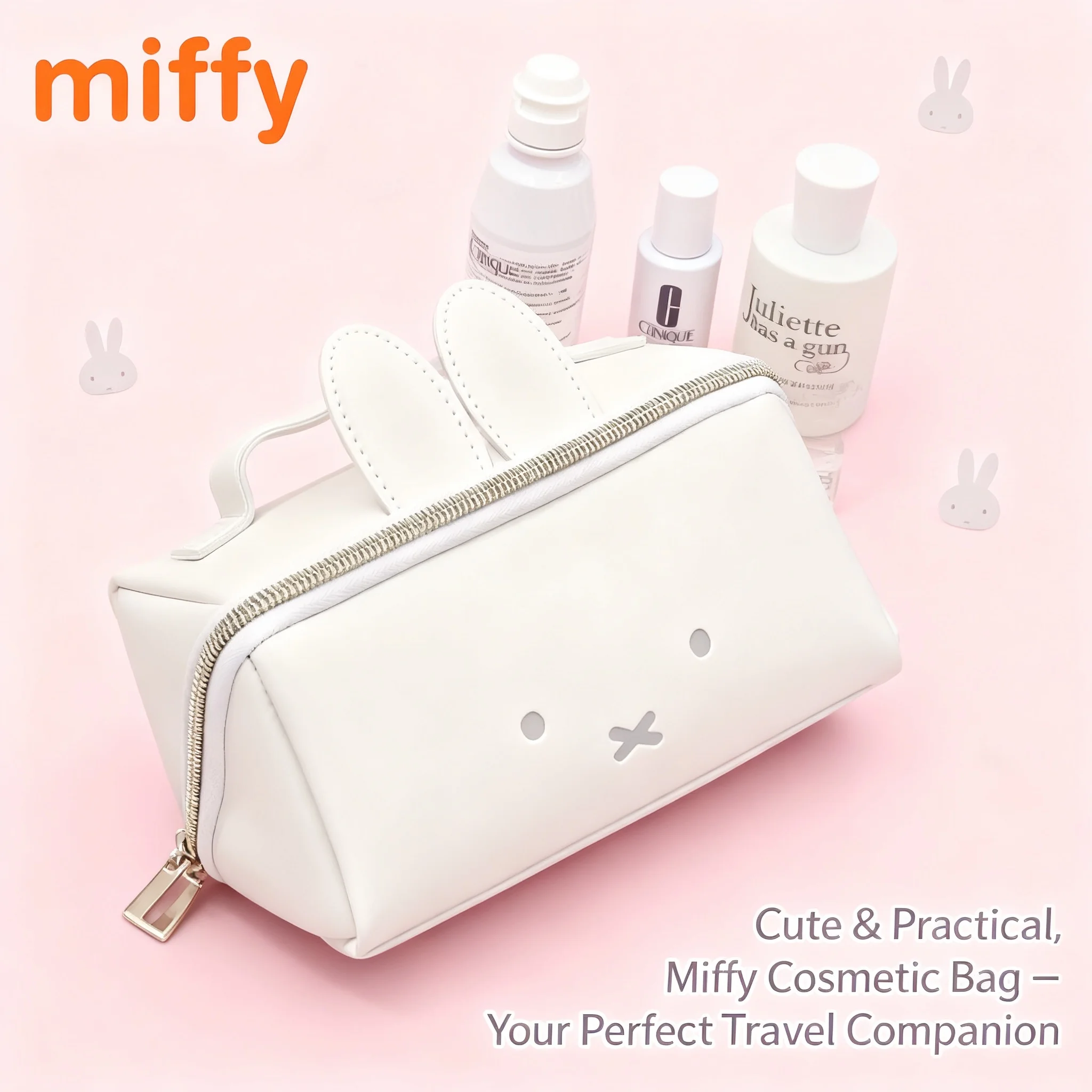 Kawaii Miffy Cartoon Rabbit Handbag Portable High Capacity Multifunctional Cosmetics Storage Bag Cute Girl Gift
Kawaii Miffy Cartoon Rabbit Handbag Portable High Capacity Multifunctional Cosmetics Storage Bag Cute Girl Gift