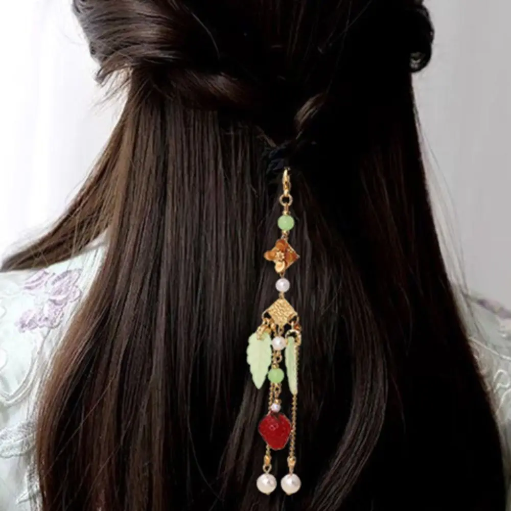 Tassel Hanfu Tassel Headwear Retro Leaf Hair Band Weave Hair Rope Hair Tie Pendant Chinese Style Rubber Band Chinese Headpiece
Tassel Hanfu Tassel Headwear Retro Leaf Hair Band Weave Hair Rope Hair Tie Pendant Chinese Style Rubber Band Chinese Headpiece