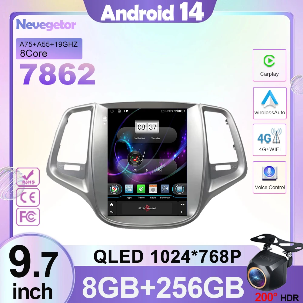 9.7'' Android radio for Changan EADO 2012 2013 2014 2015 Wireless Carplay Smart System Car Multimedia Video Player Touch Screen
9.7'' Android radio for Changan EADO 2012 2013 2014 2015 Wireless Carplay Smart System Car Multimedia Video Player Touch Screen