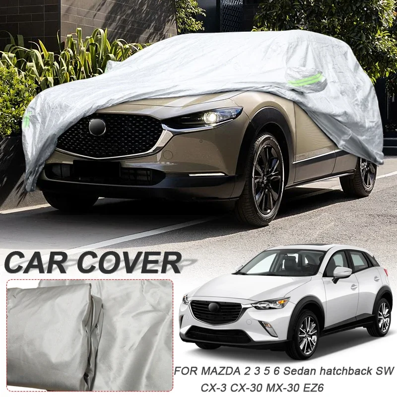 Car 210T Polyester Cover Waterproof Dustproof Anti-UV For MAZDA CX-3 CX-30 EZ6 M2 M3 M5 M6 MX-30 Hatchback Sedan Premacy Wagon
Car 210T Polyester Cover Waterproof Dustproof Anti-UV For MAZDA CX-3 CX-30 EZ6 M2 M3 M5 M6 MX-30 Hatchback Sedan Premacy Wagon
