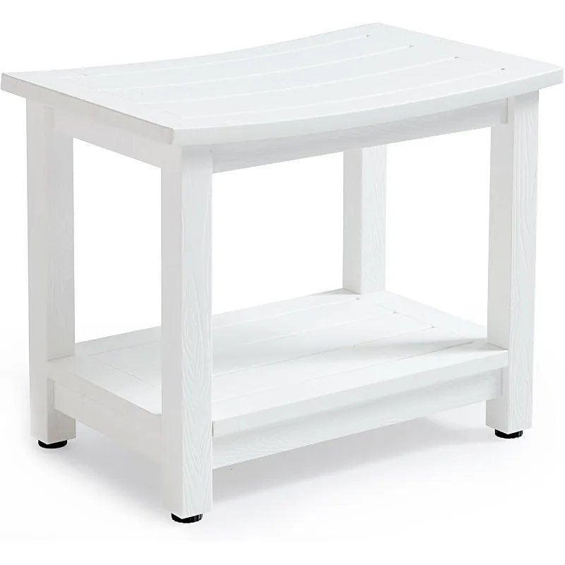 Heavy Duty Shower Bench for Inside Shower, White Poly Shower Stool Seat for Shaving Legs or Spa Bath Seat, Waterproof
Heavy Duty Shower Bench for Inside Shower, White Poly Shower Stool Seat for Shaving Legs or Spa Bath Seat, Waterproof