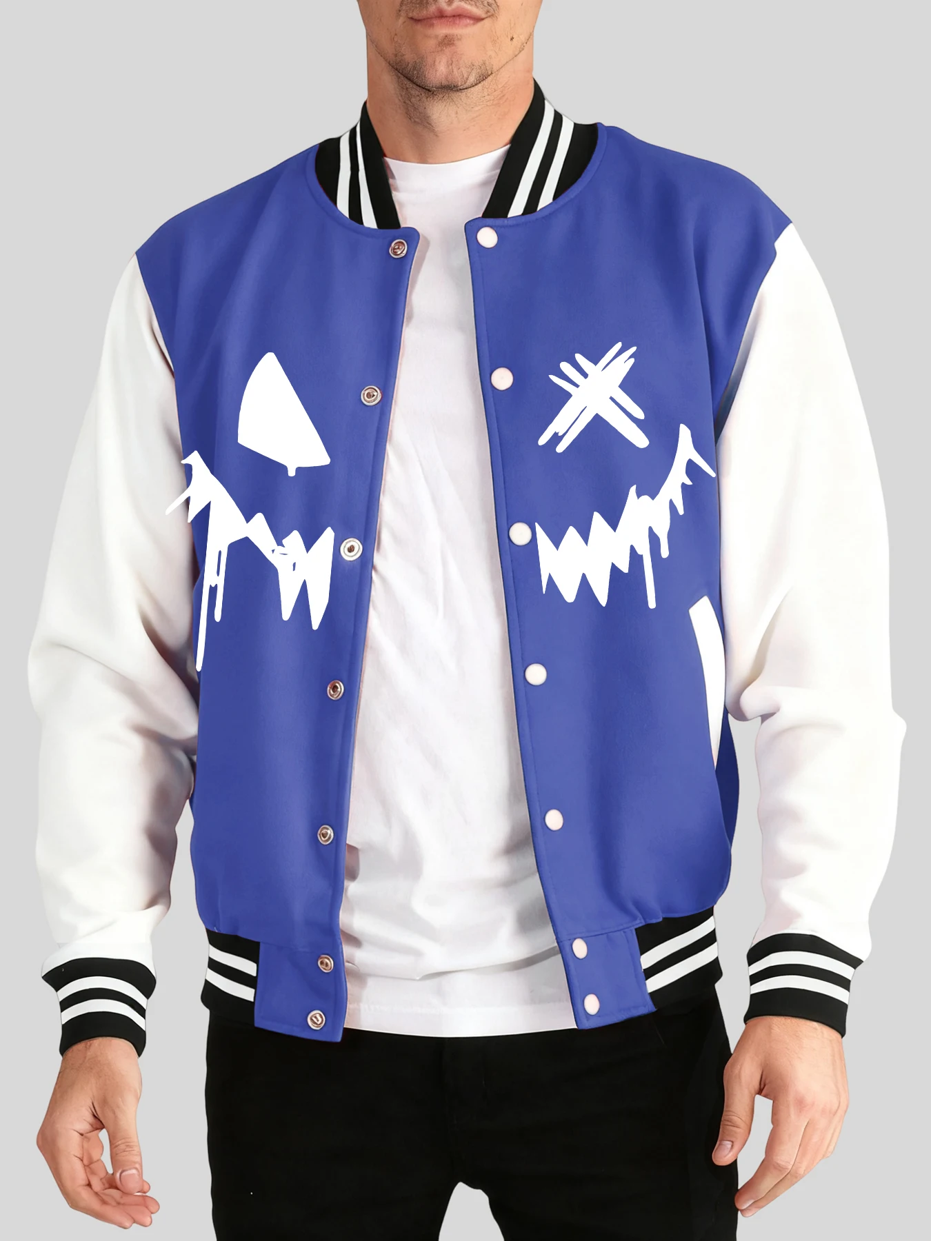 Terrifying Grimace Printed Male Streetwears Autumn Winter Warm Baseball Uniform Fashion Comfy Tops Street Oversized Jacket
Terrifying Grimace Printed Male Streetwears Autumn Winter Warm Baseball Uniform Fashion Comfy Tops Street Oversized Jacket
