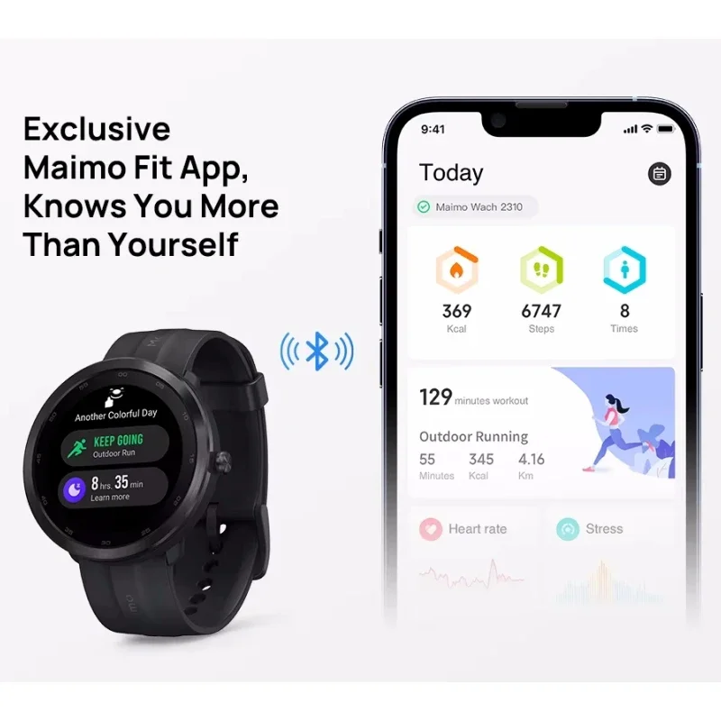 2001 Smart Watch 1.3 INCH Advanced Health Reminders Support 115 Fitness Modes 5 ATM 280mAh
2001 Smart Watch 1.3 INCH Advanced Health Reminders Support 115 Fitness Modes 5 ATM 280mAh
